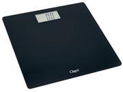 Ozeri Precision Digital Bath Scale 400 lbs Edition with Widescreen LCD and Step on Activation in Black