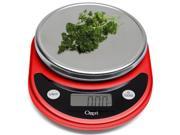 Ozeri Pronto Digital Multifunction Kitchen and Food Scale in Red
