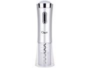 Ozeri Nouveaux Electric Wine Opener with Removable Free Foil Cutter in Silver