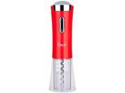 Ozeri Nouveaux Electric Wine Opener with Removable Free Foil Cutter in Red