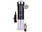 Ozeri Nouveaux II Electric Wine Opener in Black with Free Foil Cutter Wine Pourer and Stopper