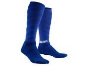 TITAN Pure Cotton Bamboo Charcoal Baseball Softball Socks Blue 1Pair L size
