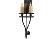 Murray Feiss King s Table 2 Light Sconce in Antique Forged Iron WB1469AF