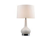 Dimond White and Chrome Continuum Table Lamp