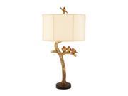 Dimond Gold Leaf Black Three Bird Light Table Lamp