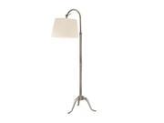 Hudson Valley Burton 1 Light Arc Floor Lamp in Aged Silver L605 AS