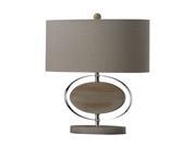 Dimond Bleached Wood with Chrome Finish Hereford Table Lamp