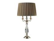 Dimond Polished Nickel and Clear Crystal Deshler Table Lamp