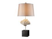 Dimond Oyster Shell and Dark Bronze Edgewater Table Lamp