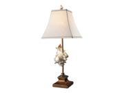 Dimond Conch Shell and Bronze Delray Table Lamp