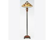 Quoizel 2 Light Grove Park Tiffany Floor Lamp in Multi TF9404M