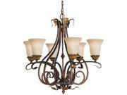 Feiss Sonoma Valley 6 Light Chandelier Aged Tortoise Shell F2076 6ATS