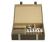 Reed Barton Woven Flatware Chest Brown