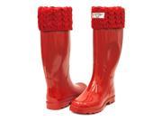 Ladies Mock Sock Rain Boots Rubber Wellies