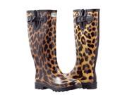 Ladies Tall Flat Rain Boots Rubber Wellies