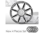 15 8 Spikes Chrome Finished Hubcap Covers Brand New Set of 4 Pieces 15 Inch Rim Cover 541