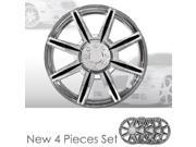 14 8 Spikes Chrome Finished Hubcap Covers Brand New Set of 4 Pieces 14 Inch Rim Cover 541