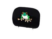 New Interchangeable Car Seat Headrest Cover Universal Fit for Cars Vans Trucks and SUV One Piece Frog