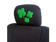 New Interchangeable Car Seat Headrest Cover Universal Fit for Cars Vans Trucks One Piece Clover Leaf