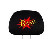New Interchangeable Car Seat Headrest Cover Universal Fit for Cars Vans Trucks One Piece Comic BAM!