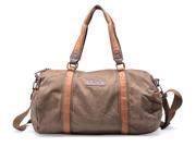 Gootium 30317AMG High Density Washed Canvas Leather Travel Duffle Army Green