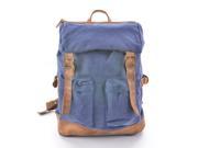 Gootium 50515NV Vintage Canvas Backpack Rucksack Schoolbags Navy