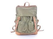 Gootium 50515AMG Vintage Canvas Backpack Rucksack Schoolbags Army Green