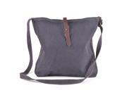 Gootium 60302GRY Leisure Style Unisex Canvas Cross Body Messenger Bag Shoulder Bag