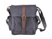 Gootium 60301GRY S Vintage Canvas Messenger Bag Men s Shoulder Bag – Fit Laptop Up To 13.3