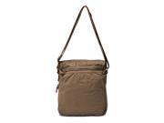 Gootium 30829AMG Vintage Small Thick Canvas Genuine Leather Trim Messenger Shoulder Bag Army Green