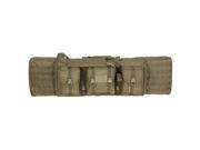 Voodoo Tactical 46 inch Long Coyote Tan MOLLE Soft Rifle Case Gun Bag