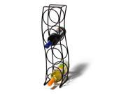 Curve 4Bottle Wine Rack Steel Organizer Spectrum