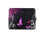 Purple Butterfly 13 13.3 inch Notebook Laptop Case Sleeve Carrying bag for Apple Macbook pro 13 Air 13 Samsung 530 535U3 Dell XPS inspiron 13 ASUS SONY SD4 A