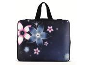 Blue Flower 15 15.4 15.6 inch Notebook Laptop Case Sleeve Carrying bag with Hide Handle for Apple MacBook Pro 15 Dell Inspiron 15R Alienware M15X ASUS A55 K5