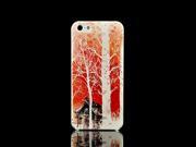 For Apple iPhone 5 5S Case Forest Chalet 3D Relief 0.5mm Ultra Thin Hard Cover MAC1333 04