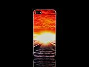 For Apple iPhone 5 5S Case Western Sunset 3D Relief 0.5mm Ultra Thin Hard Cover MAC1333 17