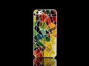 For Apple iPhone 5 5S Case Colorful Tartan 3D Relief 0.5mm Ultra Thin Hard Cover MAC1333 43