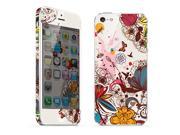 For Apple iPhone 5 Skins Butterfly Flower Full Body Decals Protector Stickers Covers MAC1208 45