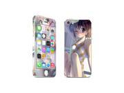 Apple iPhone 5S Skins Cartoon Lovely Girl Full Body Decals Stickers Covers Screen Protector MAC1338 216