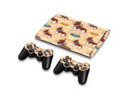 For Sony PlayStation 3 Super Slim CECH 4000 Skins Stickers Personalized Decals 2 Controller Covers PS3S4000 117