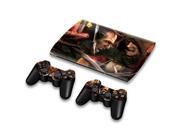 For Sony PlayStation 3 Super Slim CECH 4000 Skins Stickers Personalized Decals 2 Controller Covers PS3S4000 109