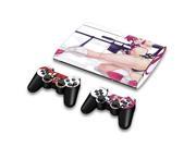 For Sony PlayStation 3 Super Slim CECH 4000 Skins Stickers Personalized Decals 2 Controller Covers PS3S4000 147