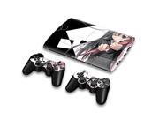 For Sony PlayStation 3 Super Slim CECH 4000 Skins Stickers Personalized Decals 2 Controller Covers PS3S4000 154