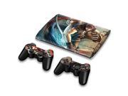 For Sony PlayStation 3 Super Slim CECH 4000 Skins Stickers Personalized Decals 2 Controller Covers PS3S4000 17