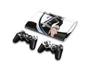 For Sony PlayStation 3 Super Slim CECH 4000 Skins Stickers Personalized Decals 2 Controller Covers PS3S4000 183
