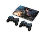For Sony PlayStation 3 Super Slim CECH 4000 Skins Stickers Personalized Decals 2 Controller Covers PS3S4000 207