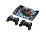 For Sony PlayStation 3 Super Slim CECH 4000 Skins Stickers Personalized Decals 2 Controller Covers PS3S4000 200