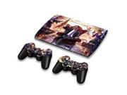 For Sony PlayStation 3 Super Slim CECH 4000 Skins Stickers Personalized Decals 2 Controller Covers PS3S4000 206