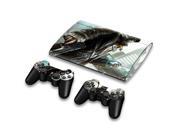 For Sony PlayStation 3 Super Slim CECH 4000 Skins Stickers Personalized Decals 2 Controller Covers PS3S4000 208