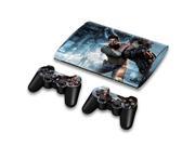 For Sony PlayStation 3 Super Slim CECH 4000 Skins Stickers Personalized Decals 2 Controller Covers PS3S4000 59